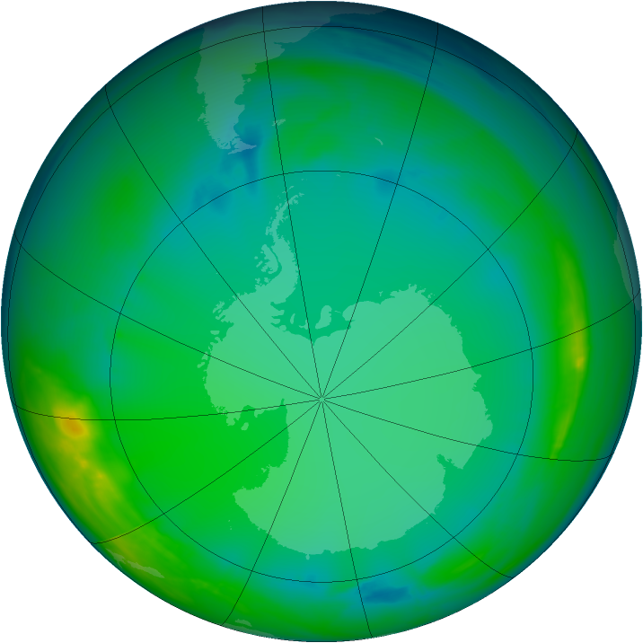 Ozone Map 2007-07-09